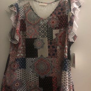 Ruffled Sleeve blouse by Bobbie Brooks